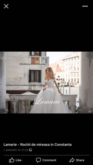 Rochie mireasa “LaMarie” marimea 36-40