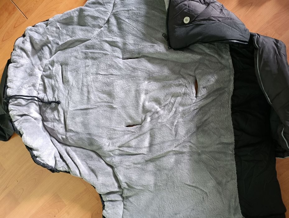 Cangaroo Термочувал Fluffy за количка черен