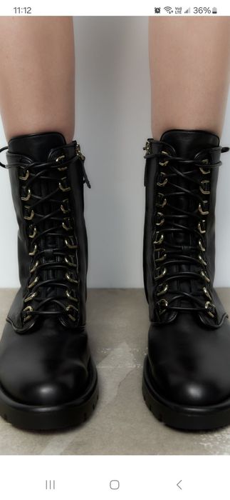 Ghete / bocanci piele naturala ZARA