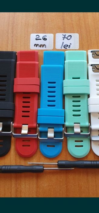 Brățări Garmin  Fenix 8, 7, 6, 5, 3. Metal silicon piele.
