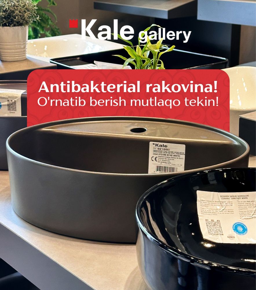 Antibakterial Rakovina! O'rnatib Berish hamda yetkazish MUTLAQO TEKIN!