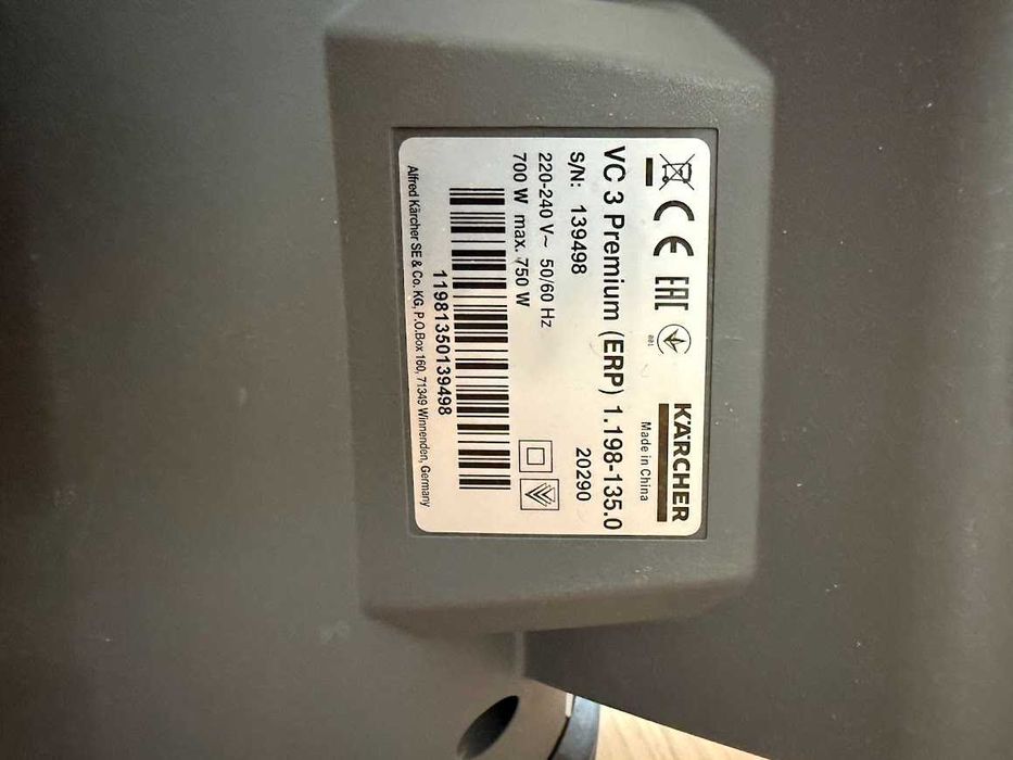 Aspirator Karcher VC3 Premium Hepa fara sac stare foarte buna