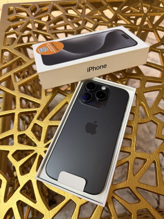 Iphone 15 pro Black Titanium 256 Gb Nou la cutie Factura Garantie