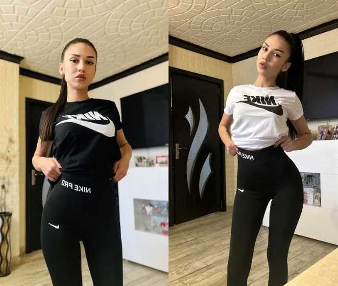 Дамски екипи с къси гащи и тениска Nike