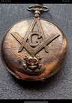 Ceas buzunar Masonic.gold plaque