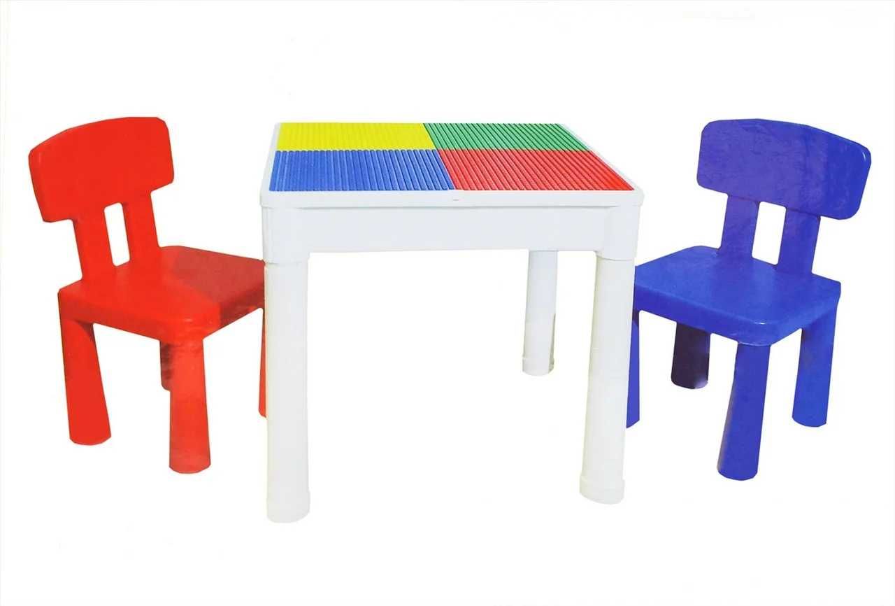 Стол для конструктора DIY и 2 стульями