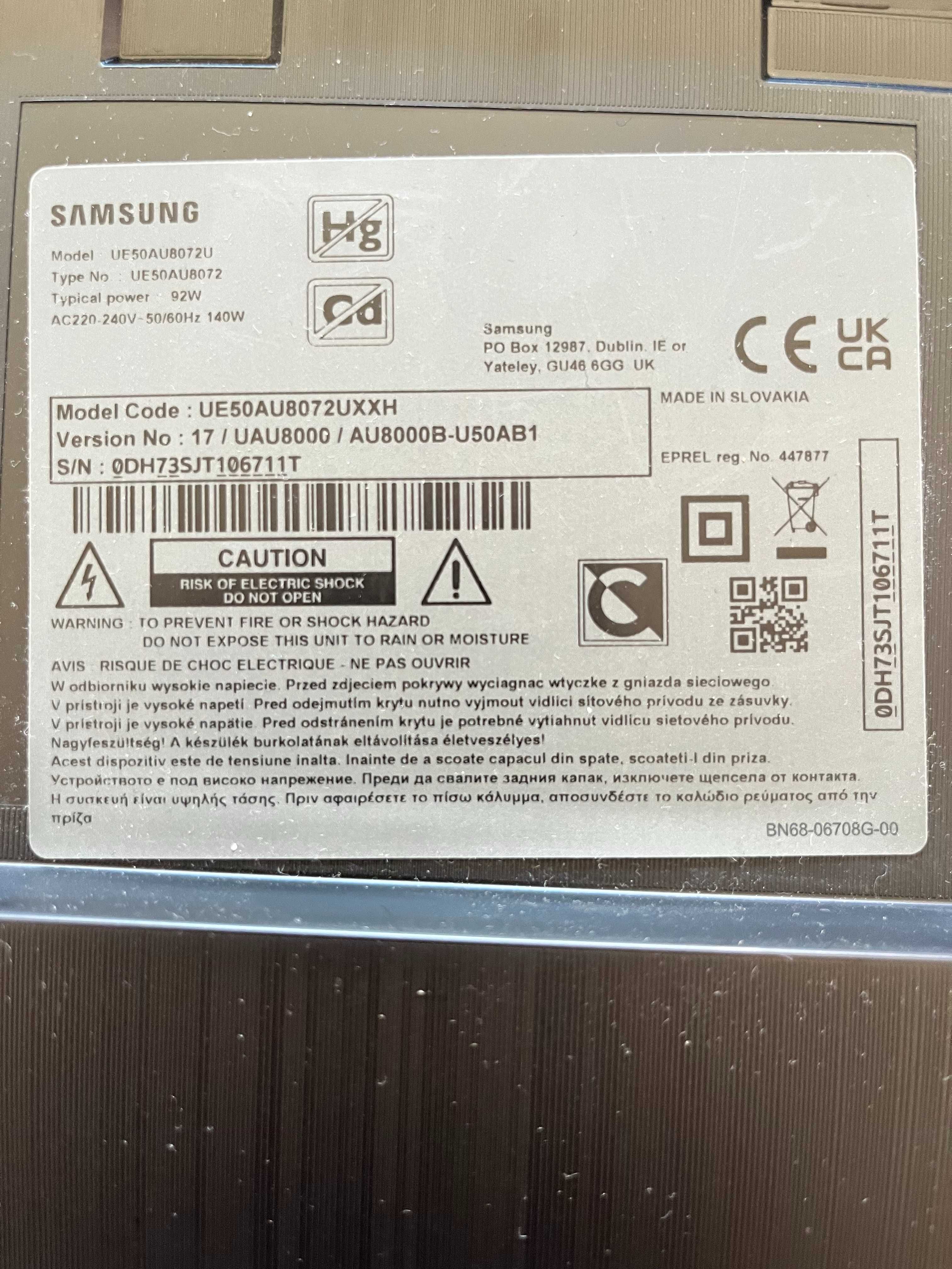 Power board, захранваща платка , BN4401110C, TV SAMSUNG, UE50AU8072U