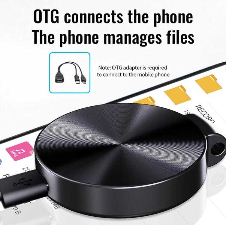Музикален MP3Плеър 8xDSP Ядрен Микрофон Диктофон Глас Контрол Рекордер