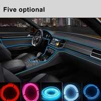 Lumini ambientale auto usi bord neon 5 mm flexibil 2 / 3 m Albastru