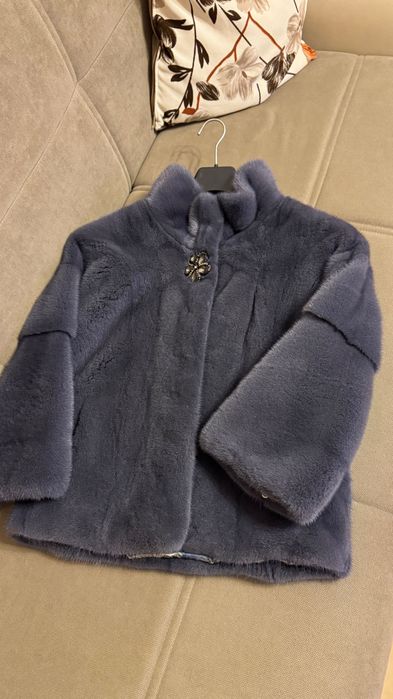 #95 Късо палто от норка.Визон.Яке от норка.Естествена кожа с косъм.