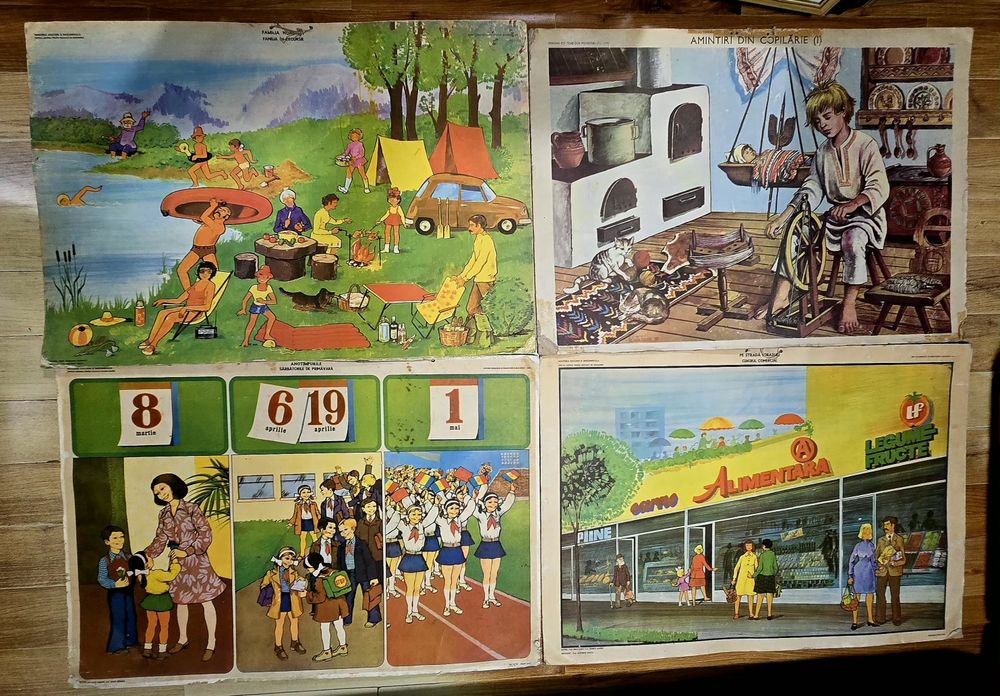 Planse didactice școlare cartonate