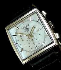 Ceas TAG HEUER Monaco cronograph impecabil cadran mother pf pearl