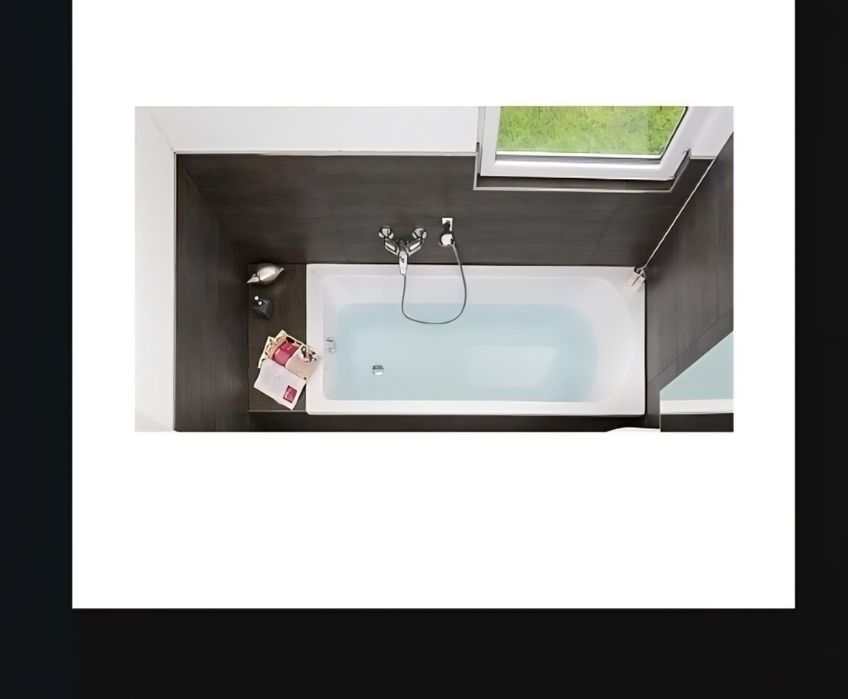 Vand cada dreptunghiulara din acril 180x80 NOUA