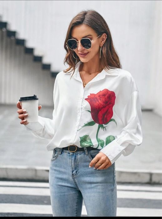 Camasa alba oversize