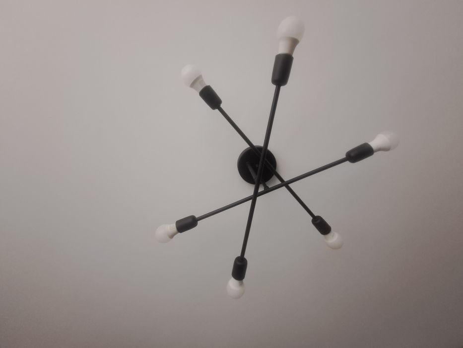 Lustra neagra cu becuri led incluse! 2 bucati disponibile!