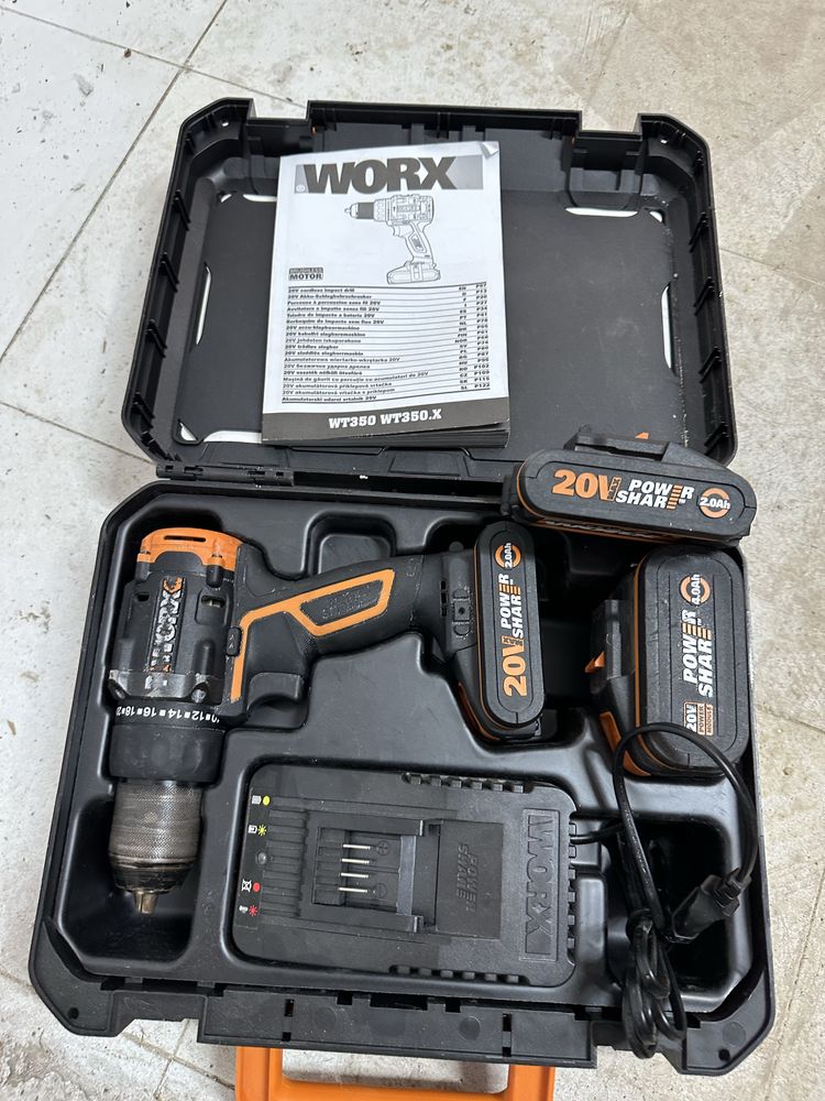 Bormasina filetanta percutie Worx wt350.2