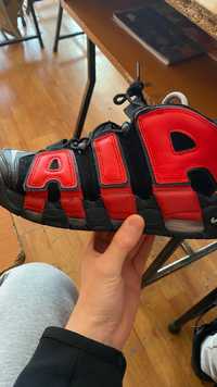 Air uptempo nike rosu si albastru