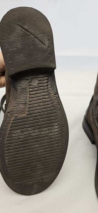 Кафеви кожени кубинки на Levis