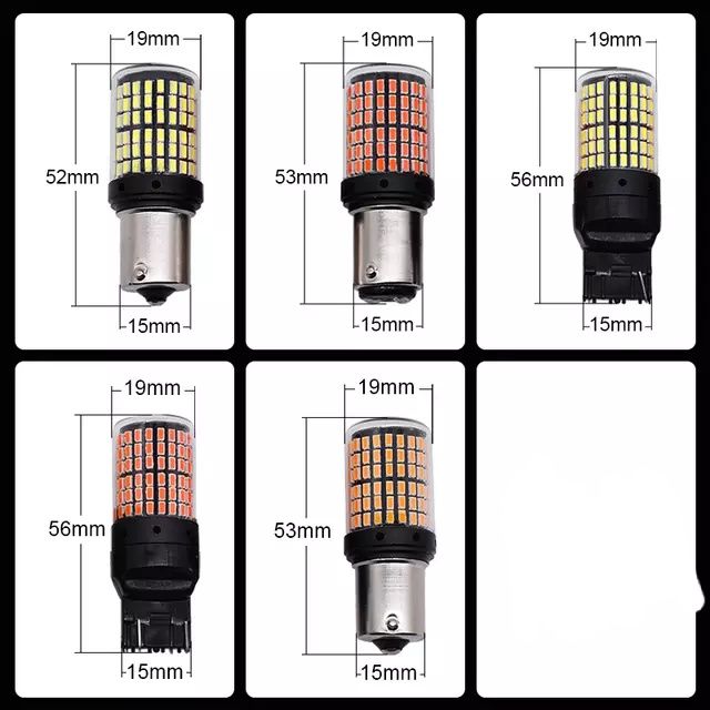 Диодна крушка (LED крушка) 12V, P21W, BA15s,1156,1157 Т20 т25 7440