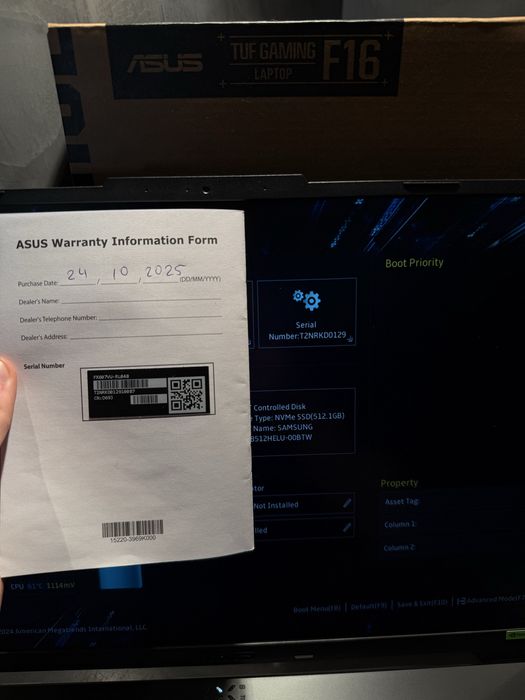 ЧИСТО НОВ ASUS TUF F16 FX607VU + гаранция
