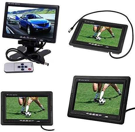 7"инчов inch TFT LCD монитор за връзка с камера за паркиране, DVD, VCR