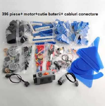Set de Constructie Tip Lego Motorizat, Motor Servo,Baterii, Technic M