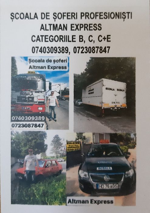 Scoala soferi B, C, D, E