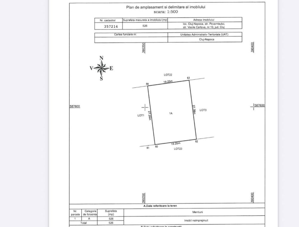 Vand teren duplex cu PUZ aprobat Gruia-Taietura Turcului