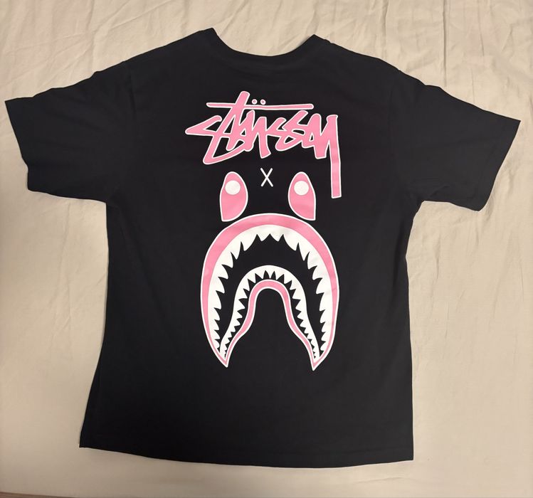 Тениска Stussy X Bape
