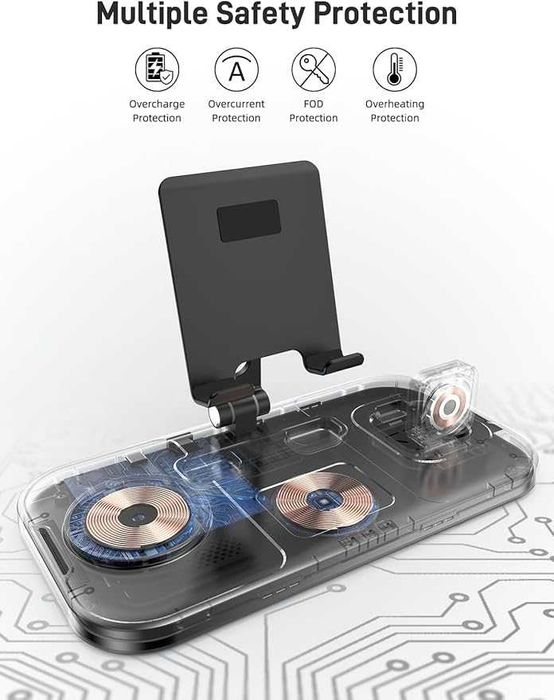 4 в 1 зарядна станция за Samsung , за iPhone , за iPad,таблет