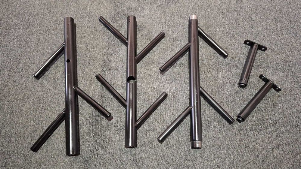 Cuier perete metalic, 100 cm, 11 carlige, negru