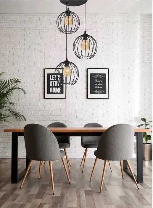 Lustra_trei brațe (x3) - negru