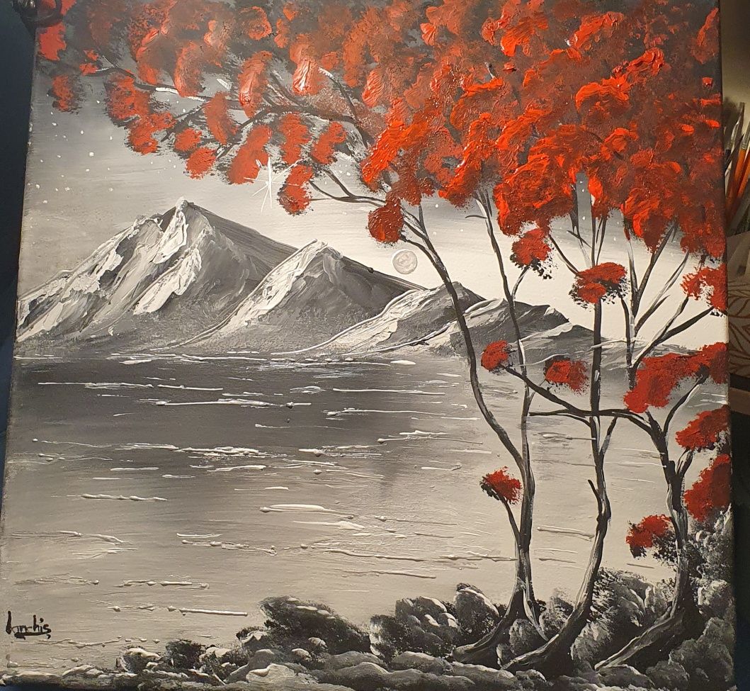 Tablou pe lemn/ canvas în acril