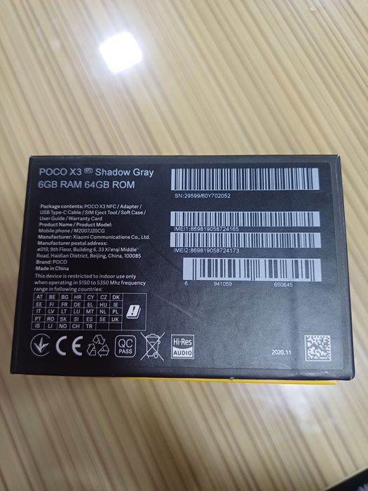 Poco X3 64 GB sotiladi