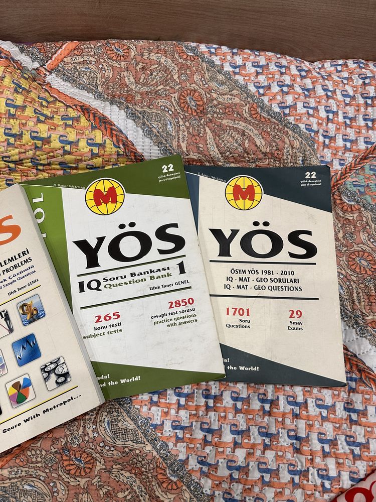 Книги для турецких экзаменов YÖS