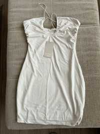 Бяла лятна рокля LeGer