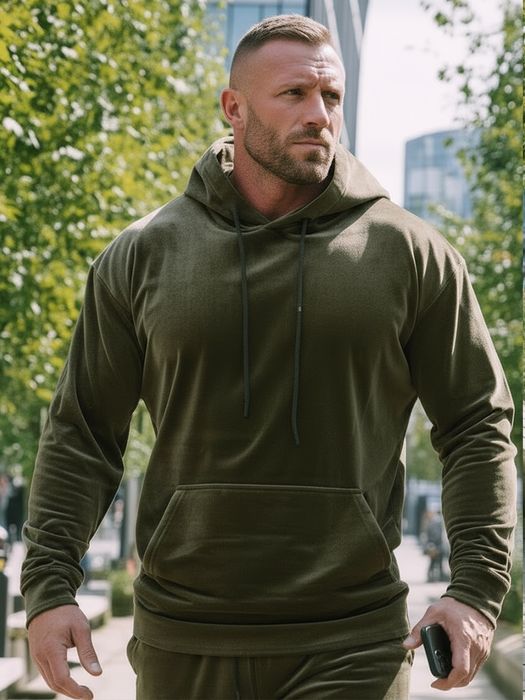 Trening Catifea Essential Kaki