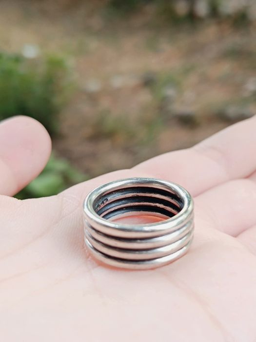 Vechi inel masiv din argint de 925