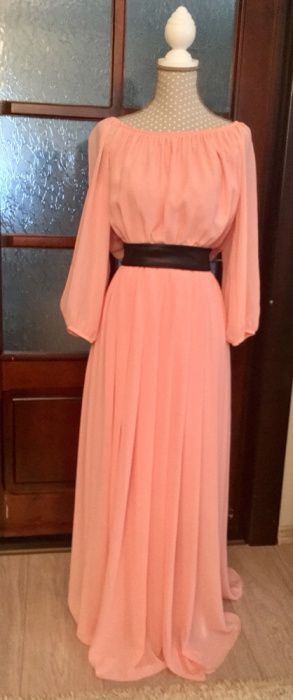 Rochie de seara roz somon