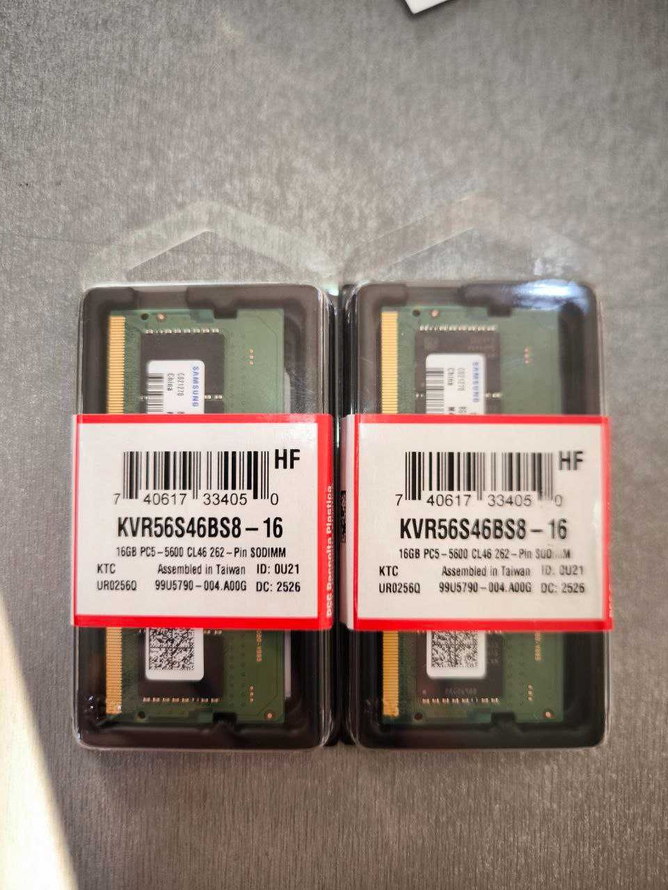 RAM памет за лаптоп 2x16GB 5600mhz. Samsung