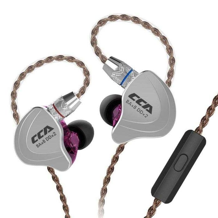 CCA -C10 Casti audio IEM hibride Hi-Fi cu 10 unități microfon