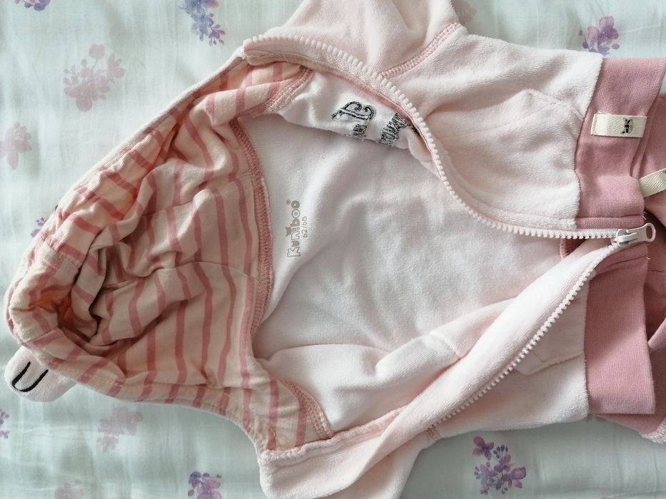 Плюшени комплектчета 2бр, размер 62-68см. 3-6месеца