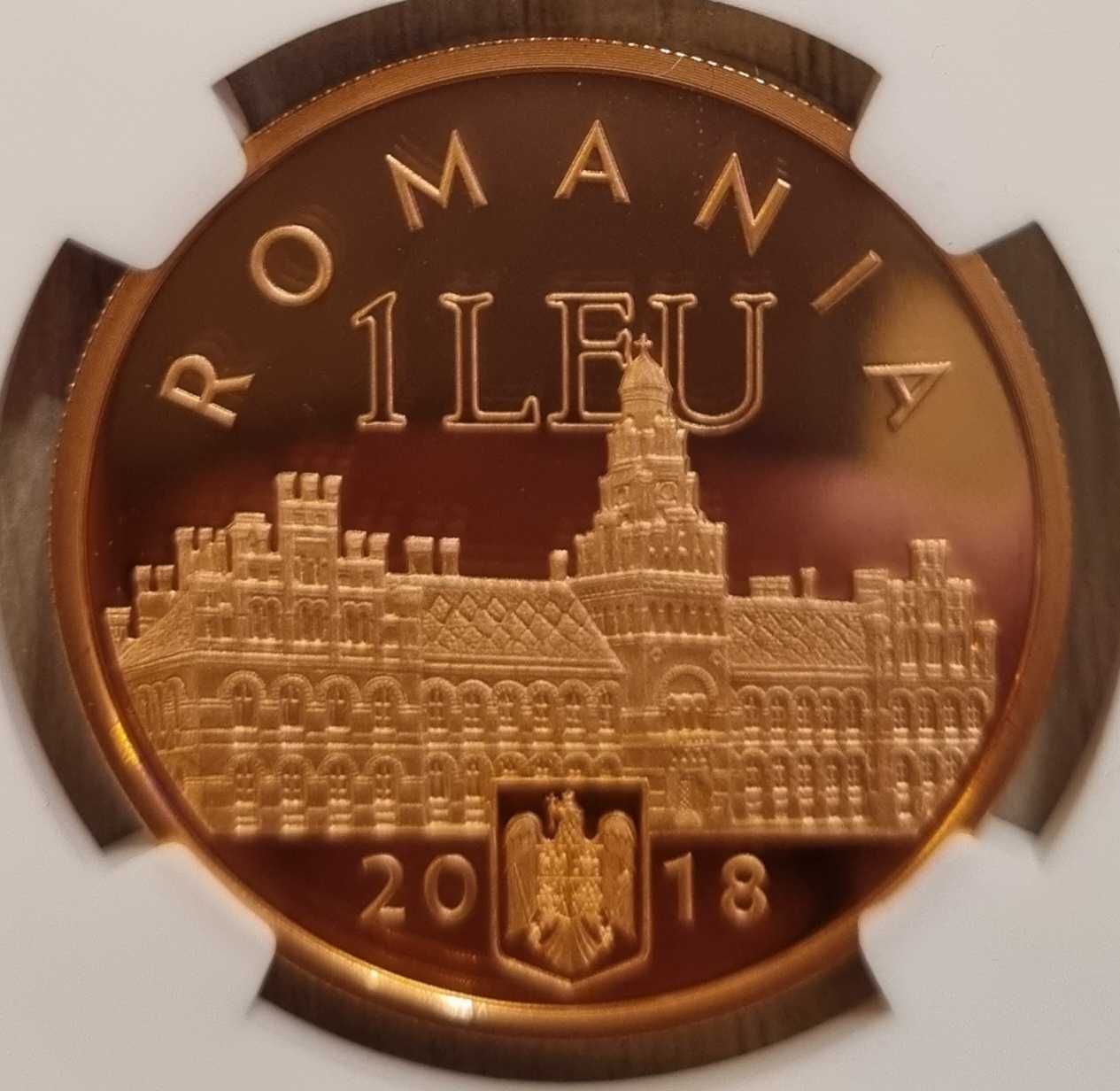 Set monede BNR, aur, argint, tombac unirea Bucovinei gradate NGC