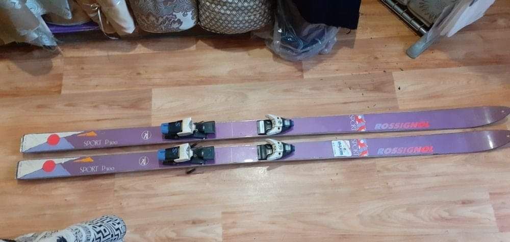 2 Комплекта ски и щеки +обувки за ски