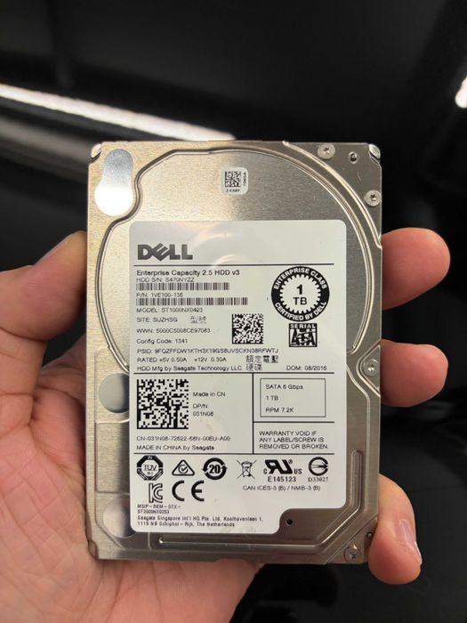HDD Dell si Seagate Enterprise Capacity 1TB, 7200rpm, SATA III