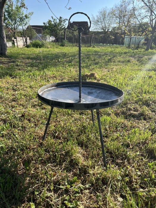 Disc gratar camping demontabil.