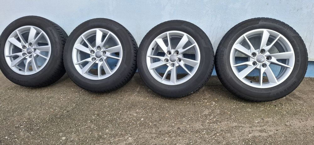 Vand jante/roti audi r16 5x112 continental 2023 iarna
