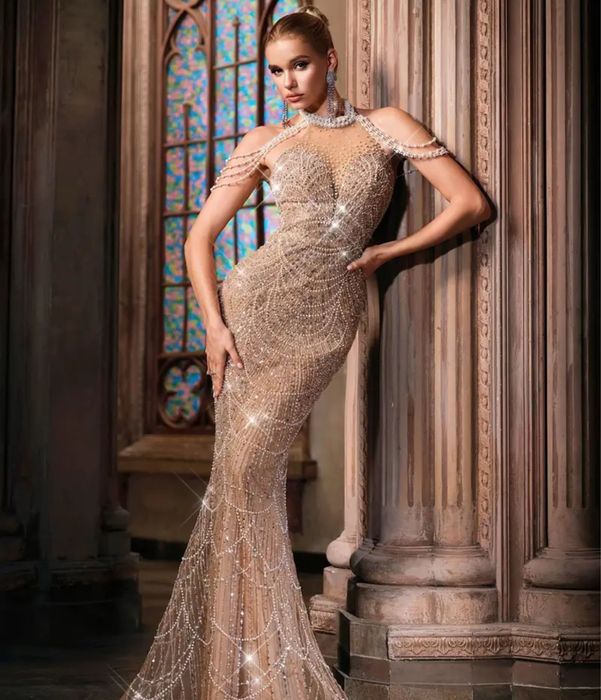 Rochie sirena paiete