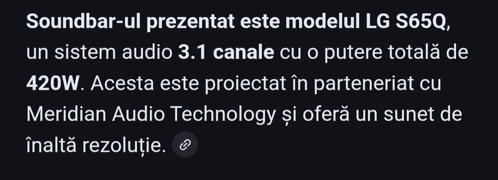 LG Sound Bar 420W,wireless, Bluetooth