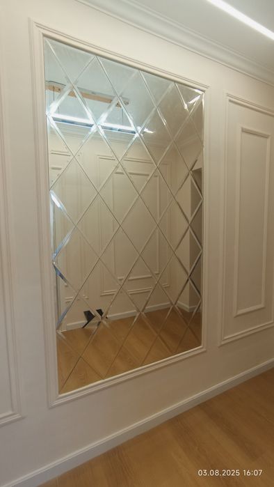 Стеклянные изделия зеркала ромбик  оргстекло с рисунком душк